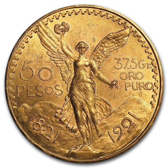 1921 Mexico Gold 50 Pesos BU 1921 Mexico Gold 50 Pesos BU